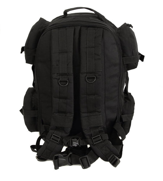 black hiking backpack back 18 inches