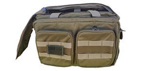 tan padded utility range bag 10.5 inches